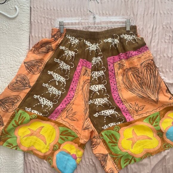 No name vintage shorts with pockets and elastic waistband - Picture 2 of 6